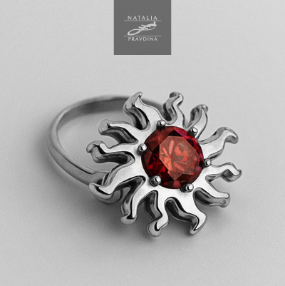 june-metal-ring-red